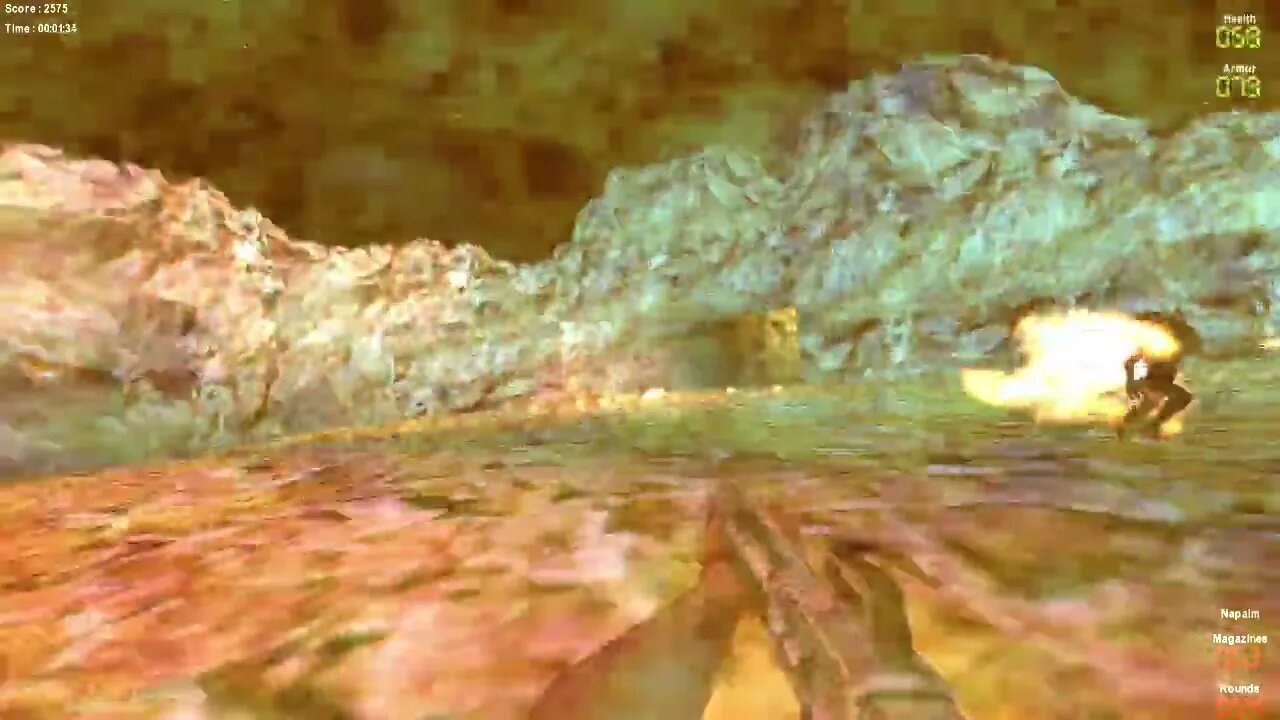 AVP 2000; skirmish; stranded, marine with flamethrower of EXTRA CRISPY zerg doom!!!