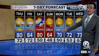 Jame Wieland's 11 p.m. forecast