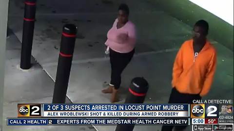 Two of three suspects arrested in Locust Point murder