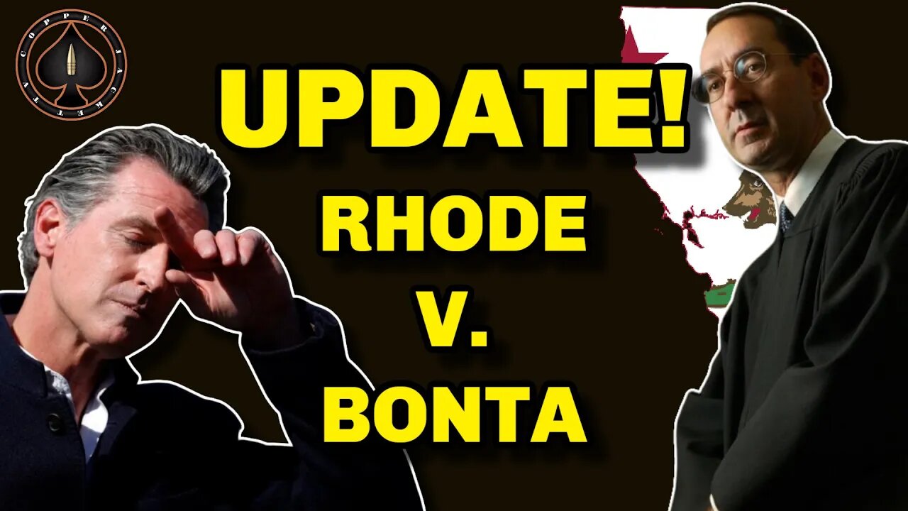 California Gets OWNED By Judge Benitez in Rhode v. Bonta