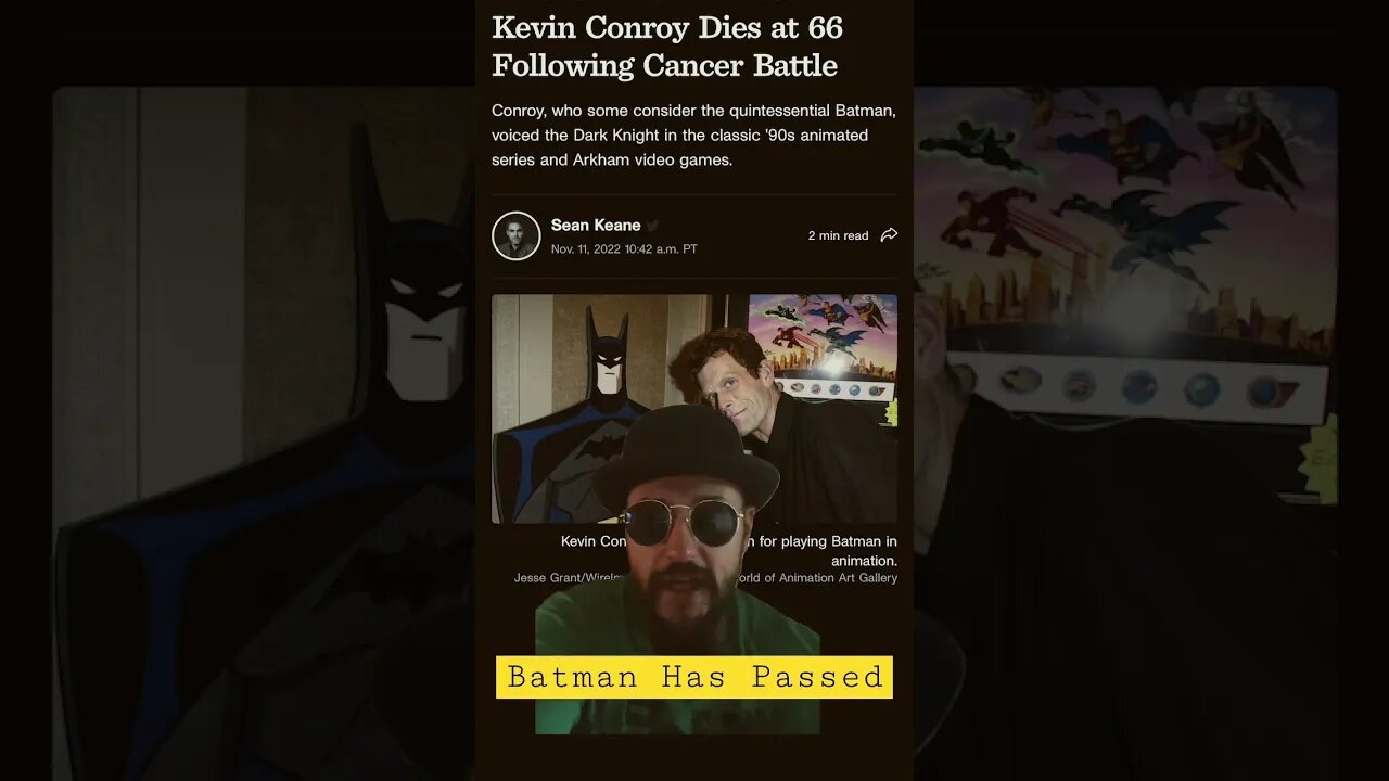 The Voice of Batman is Gone. Kevin Conroy Has Lost His Battle With Cancer