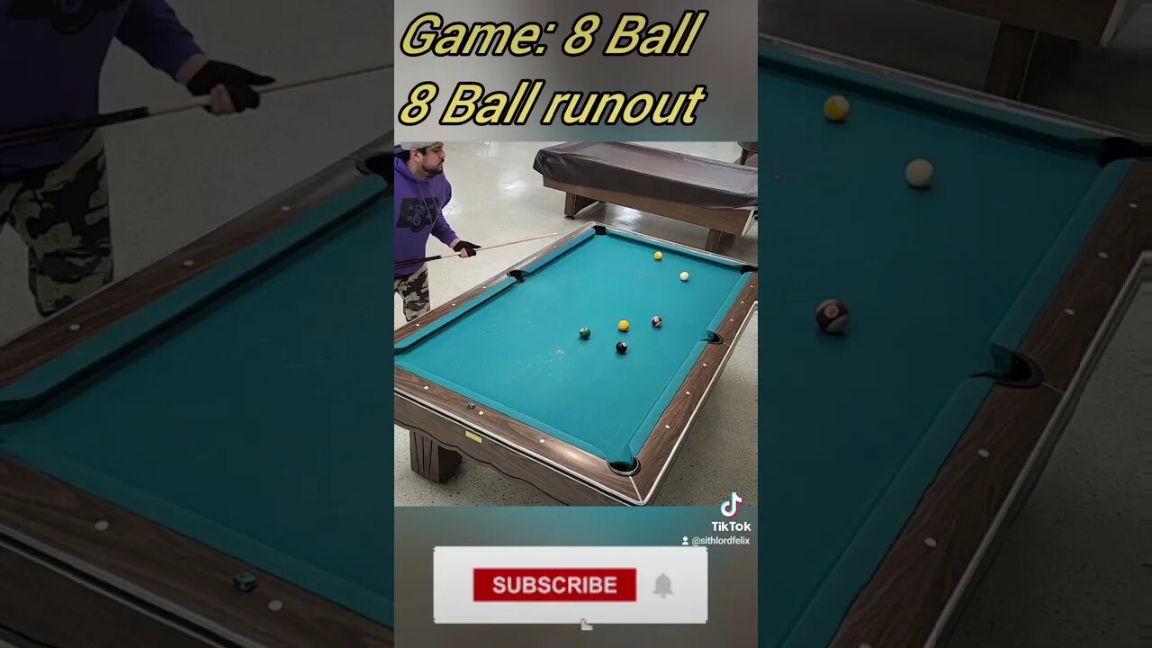 8 Ball runout #8ballpool #shorts