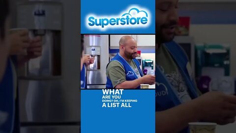 Garrett is keeping a list. #superstore #fencing