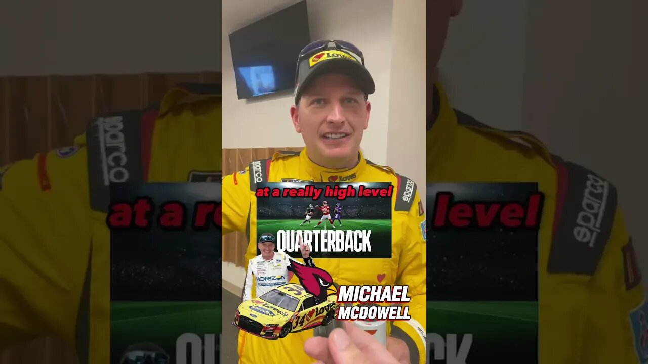 NASCAR driver Michael McDowell is slowly getting into #FantasyFootball 🏈