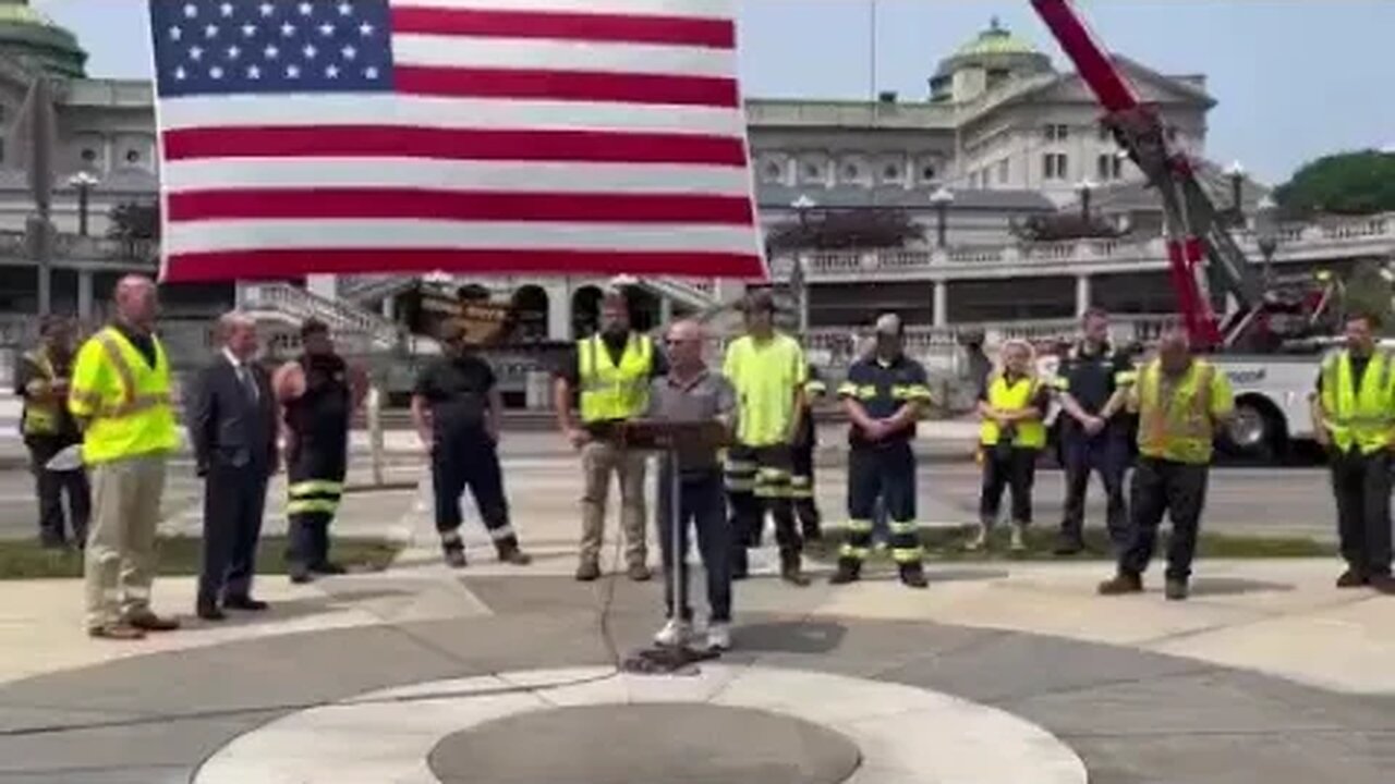 Unveiling of the blue lights on the back of Tow Trucks