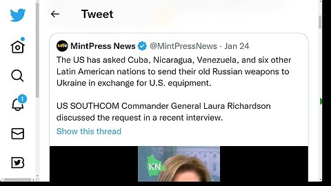 美國南方司令部總司令要求古巴、尼加拉瓜、委內瑞拉和其他六個拉丁美洲國家將他們的舊俄羅斯武器運往烏克蘭，以換取美國裝備