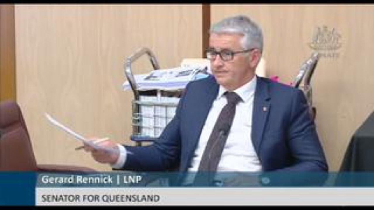 Office of Gene Technology Regulator Questioned in Senate Estimates | Senator Rennick