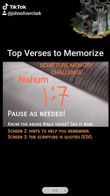 Top Verses To Memorize, Nahum 1:7