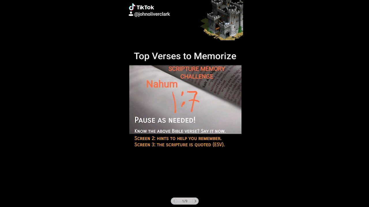 Top Verses To Memorize, Nahum 1:7
