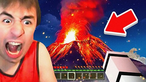 I Fooled Him With VOLCANO Mod In Minecraft