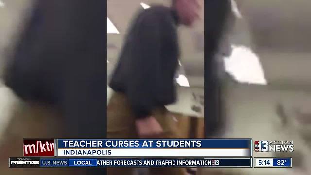 Indianapolis teacher caught swearing at kids on camera