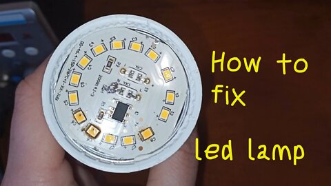 How to fix led light bulb