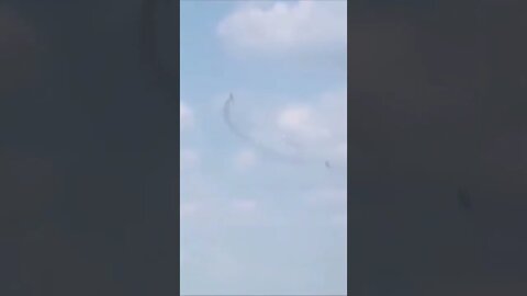 Russian SU-25 flying over Donetsk