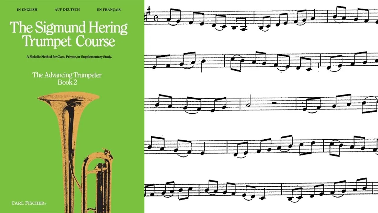 [MÉTODO DE TROMPETE] Livro 2 do método de Sigmund Hering 27 - A Major / Lá Maior