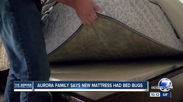 Aurora man says new mattress was delivered with bed bugs