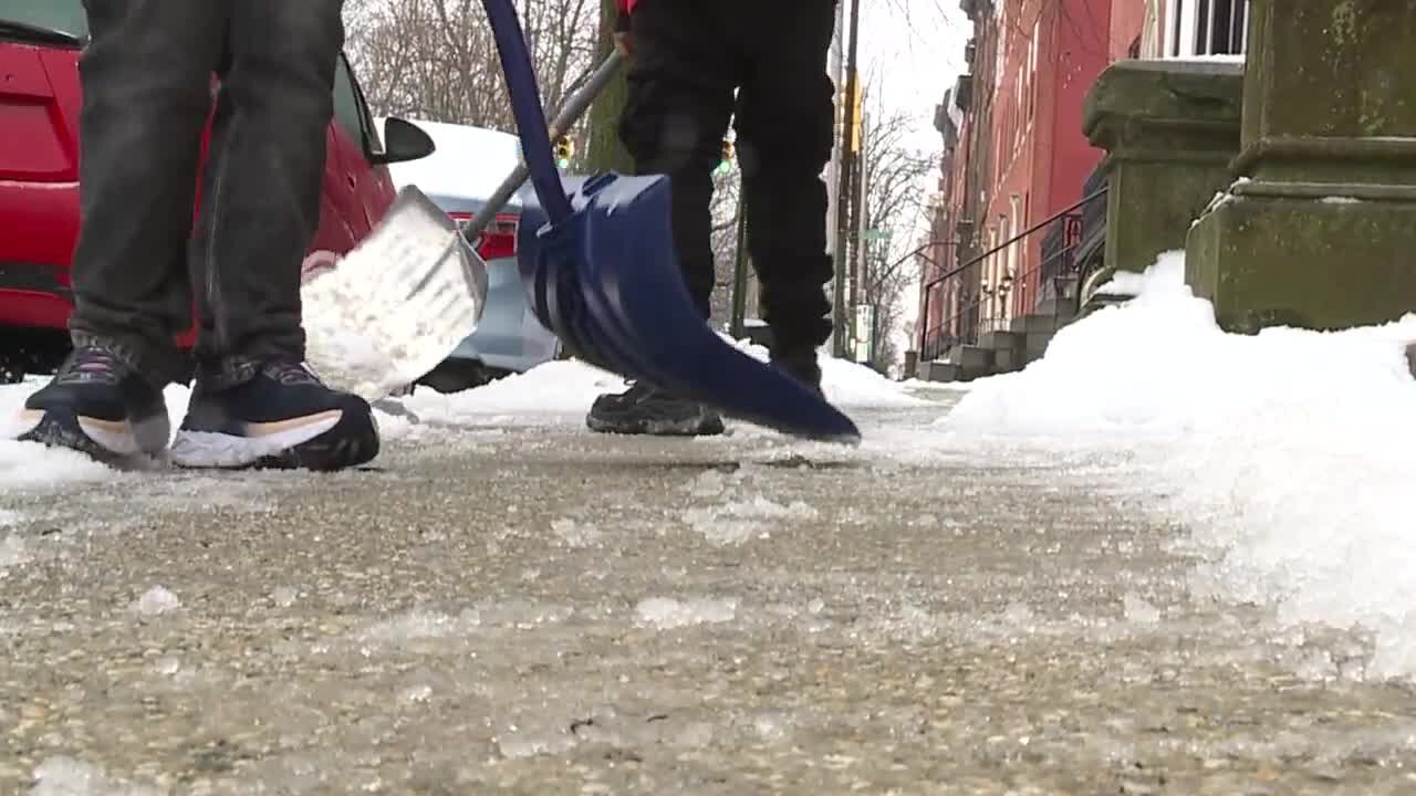 Snow cleanup; Seeing green in all the snow