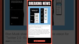 Latest News | Elon Musk unveils his vision for 'Twitter 2.0 - Everything App' | #shorts #news
