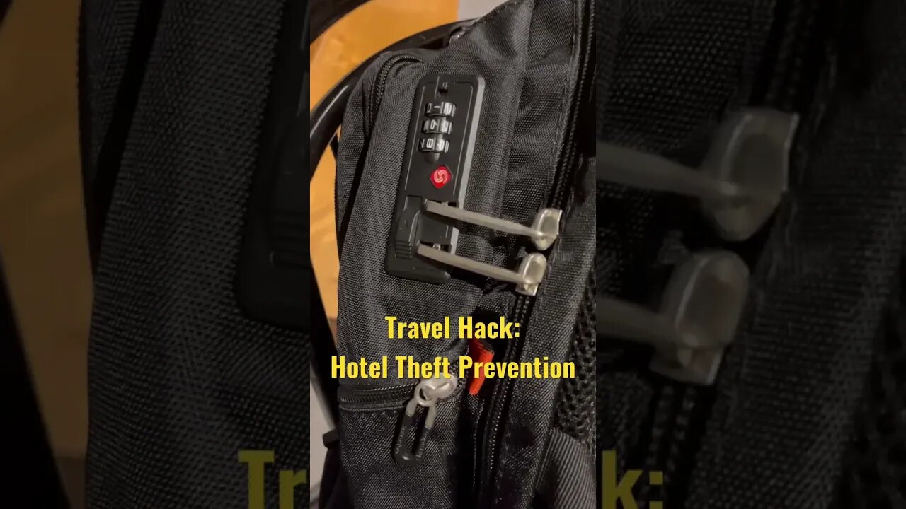 Travel Hack: prevent hotel thefts! #shorts