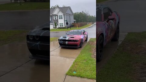 Rainy Cold Day To Cold Start My Hellcat!