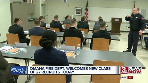 Omaha Fire Department welcomes new recruits