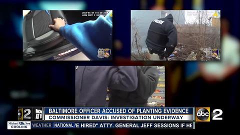 Baltimore officer accused of planting evidence