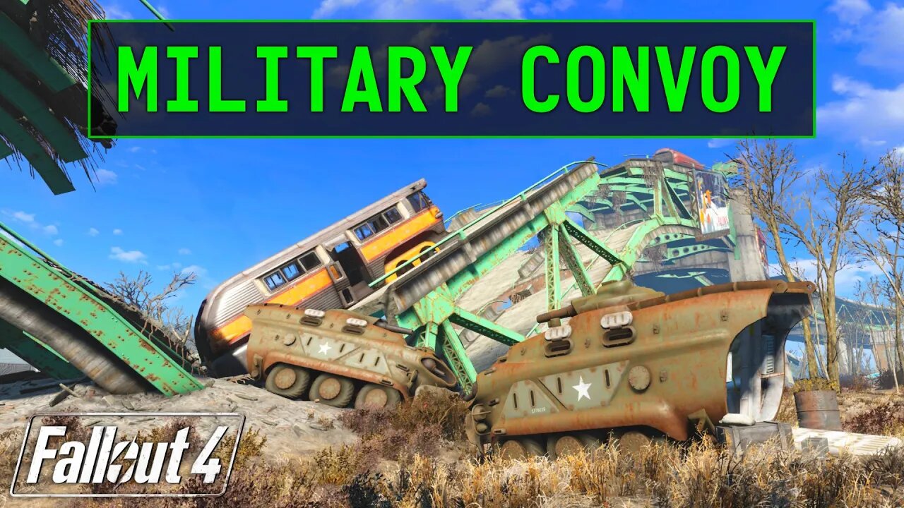 Fallout 4 | Military Convoy (Elevated Freeway)