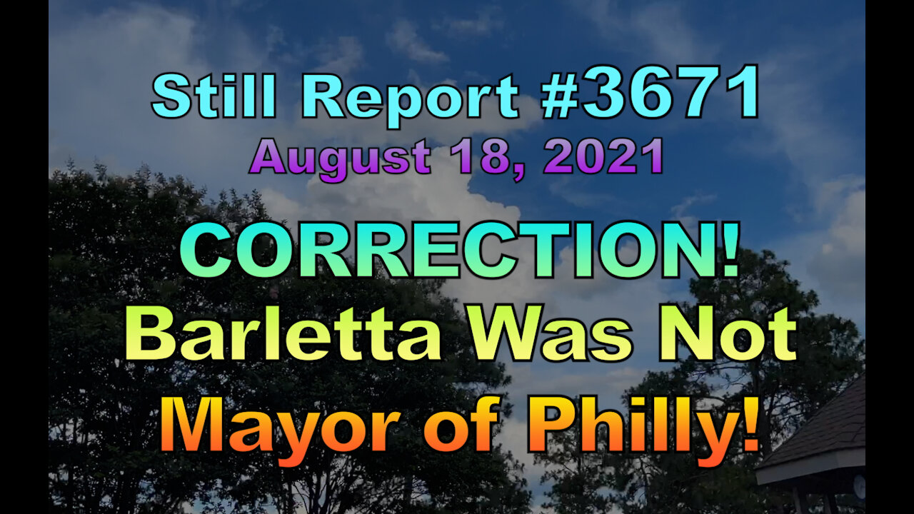 CORRECTION: Lou Barletta Was Not Mayor Of Philly, 3671