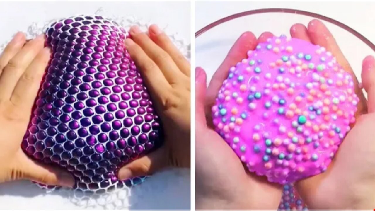 satisfying slime video