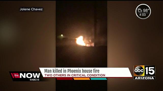 Phoenix man couldn't make it out of burning house fire