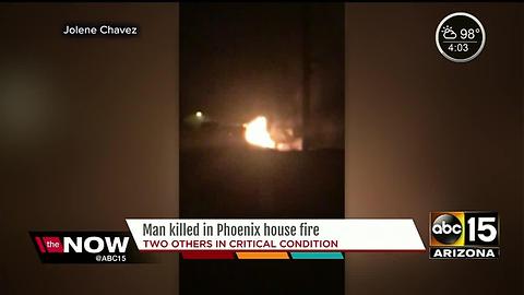 Phoenix man couldn't make it out of burning house fire