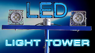 100W Explosion Proof LED Light Tower - Tripod Mount - C1D1 - 100' 16/3 SOOW Cord w/ EXP Plug