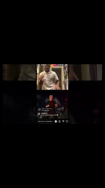 Endrick e Danilo dançando em live