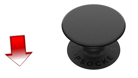 PopSockets: PopGrip with Swappable Top for Phones & Tablets - Black