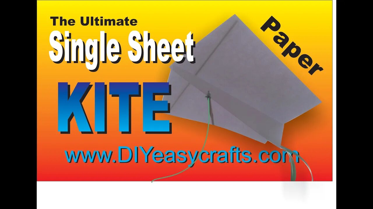 How to make a single sheet paper kite