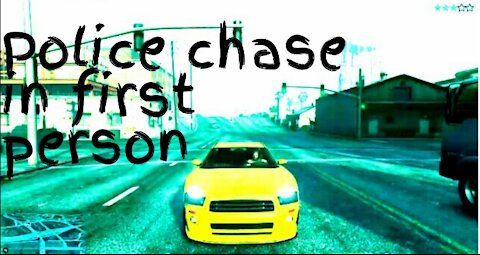 A police chase in first person — GTA 5
