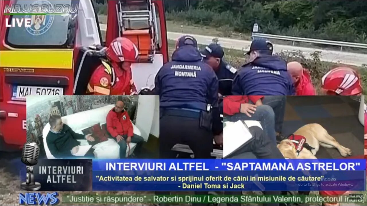 LIVE - TV NEWS BUZAU - "INTERVIURI ALTFEL", cu Raul Florescu. "Activitatea de salvator si sprijin…