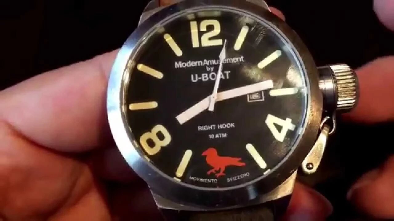 Is it real? Modern Amusement by U-Boat 45mm Right Hook Quartz Watch