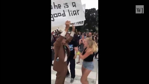 Justice: Anti-Kavanaugh Protester Accosting Elderly Man Gets Struck with Long Arm of the Law