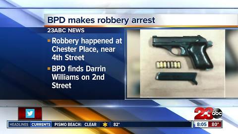 BPD makes arrest in Central Bakersfield armed robbery