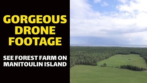 GORGEOUS DRONE FOOTAGE: See Forest Farm on Manitoulin Island