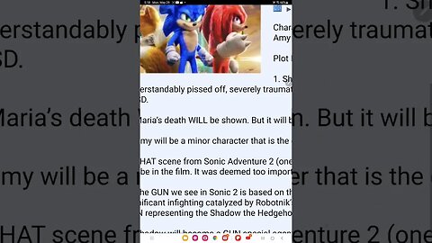 sonic movie 3 leaks