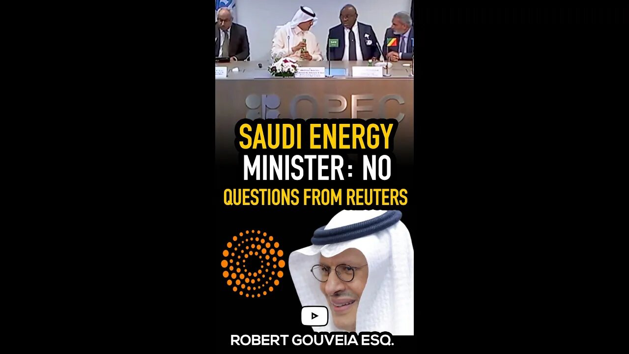 Saudi Energy Minister: No Questions from Reuters #shorts