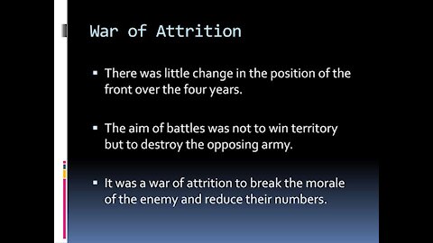 War of Attrition and the plan of the devil