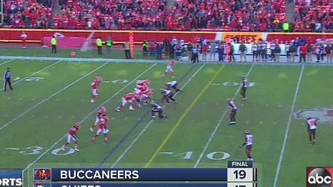 Tampa Bay Buccaneers snap Kansas City Chiefs' 5-game win streak with 19-17 victory