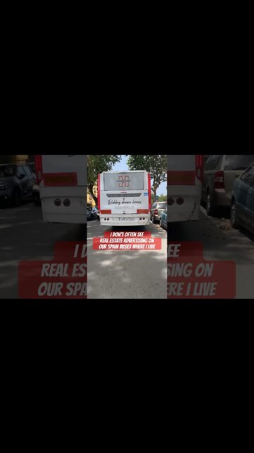Spain Bus Real Estate Advertisement