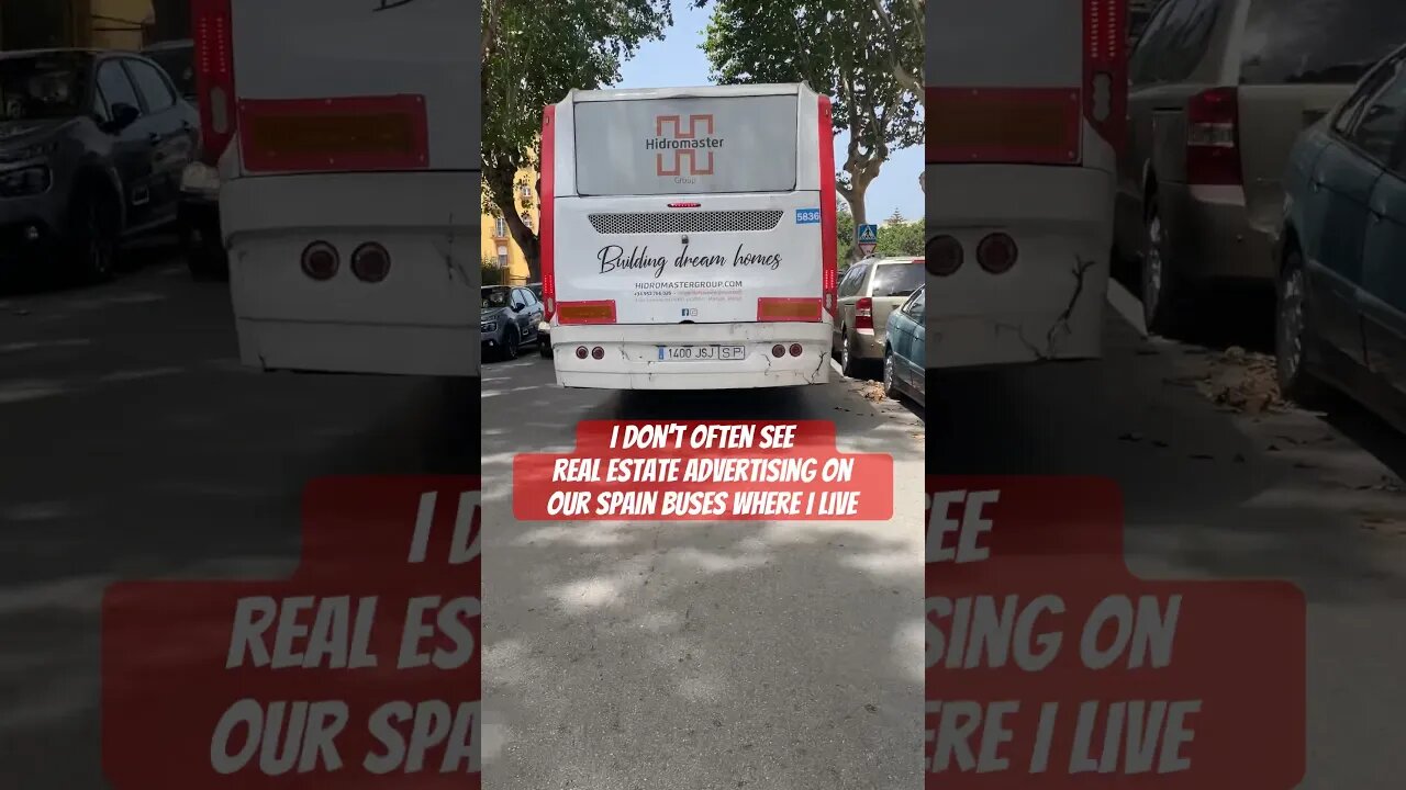 Spain Bus Real Estate Advertisement