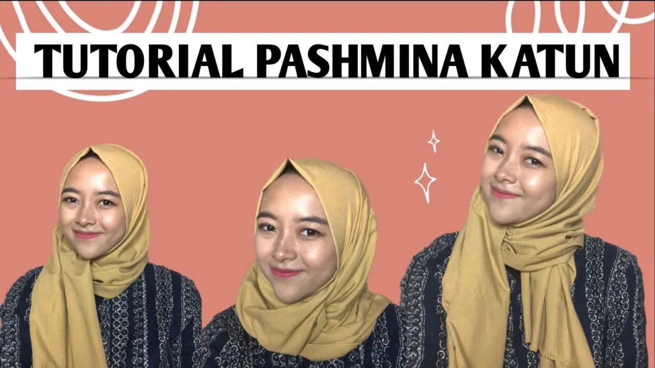 TUTORIAL ANTI RIBET PASHMINA KAIN KAKU/ BAHAN KATUN/ PASHMINA DENIM