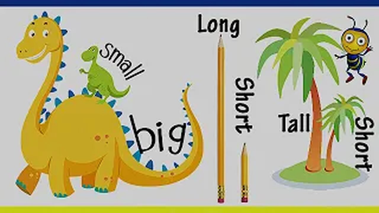 *Kids Learn Pre-School Concepts*: Learn Big & Small, Tall & Short Comparison!