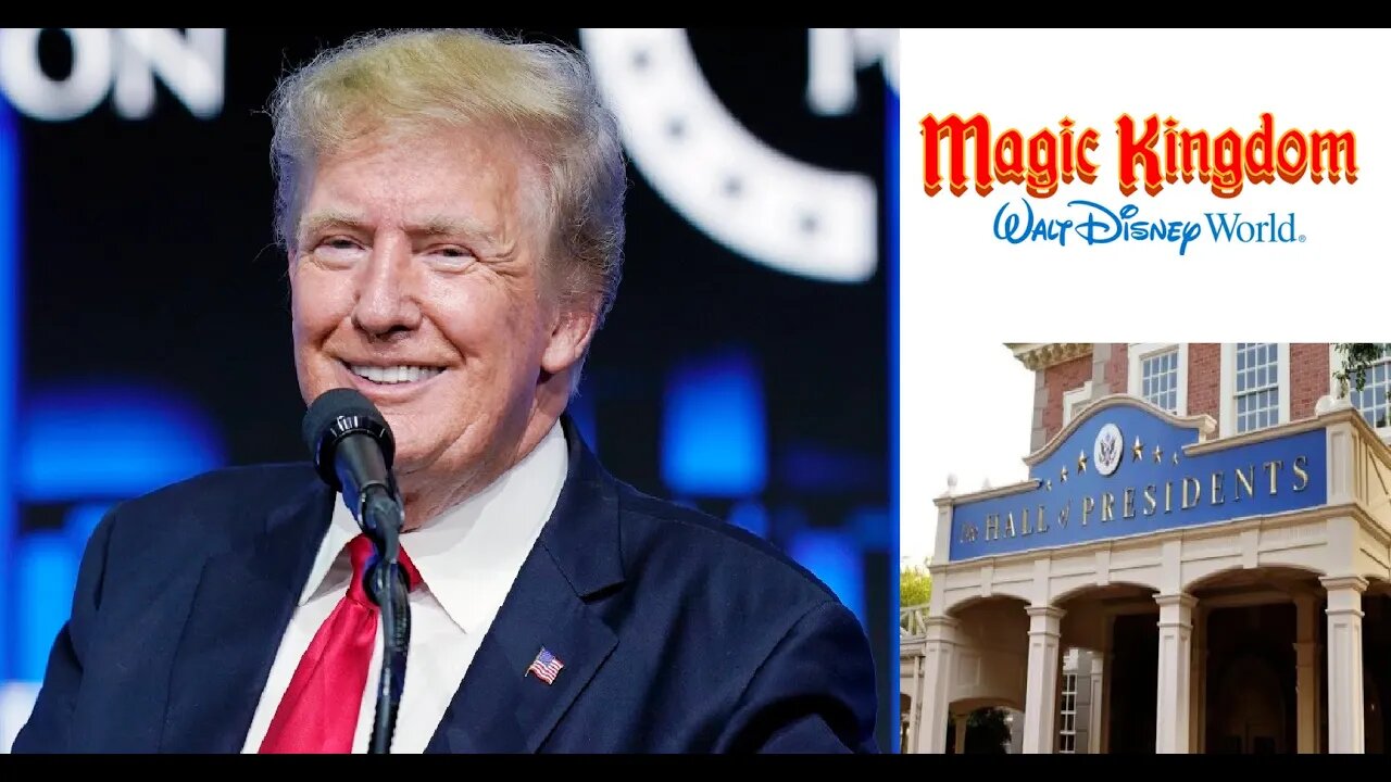 TRUMP at DISNEY gets CHEERED at Hall of Presidents Disney World