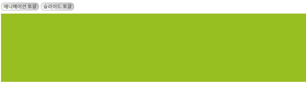 animate() and slideToggle() method in jQuery -1